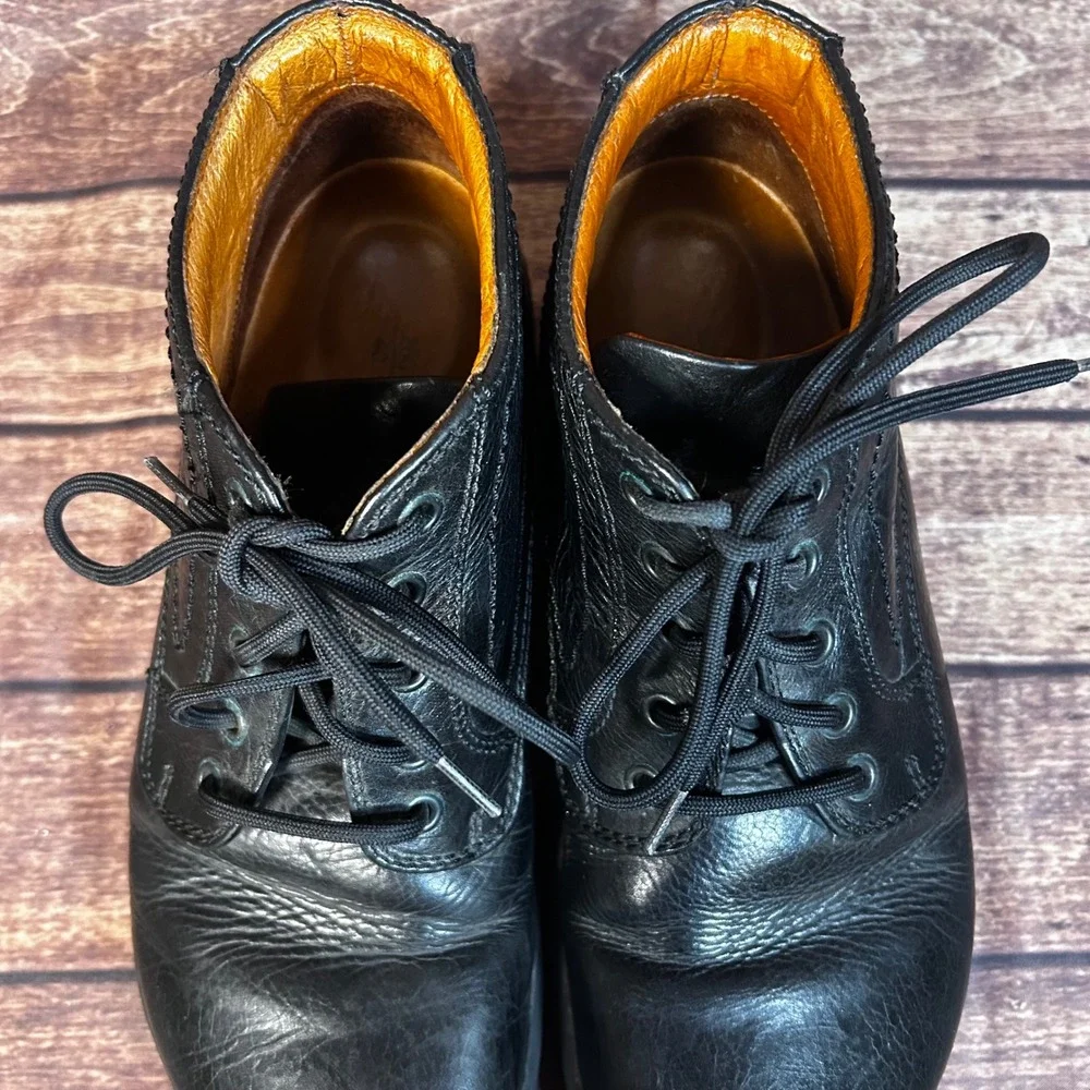 Footprints Birkenstock Black Leather Lace Up Chukka Boots Mens‎ EU 40 Portugal